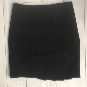 Black knee-length skirt